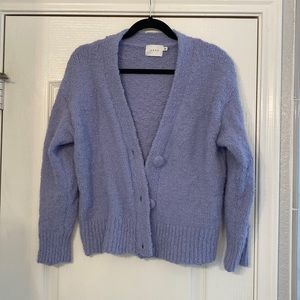 Light Lavendar cardigan sweater